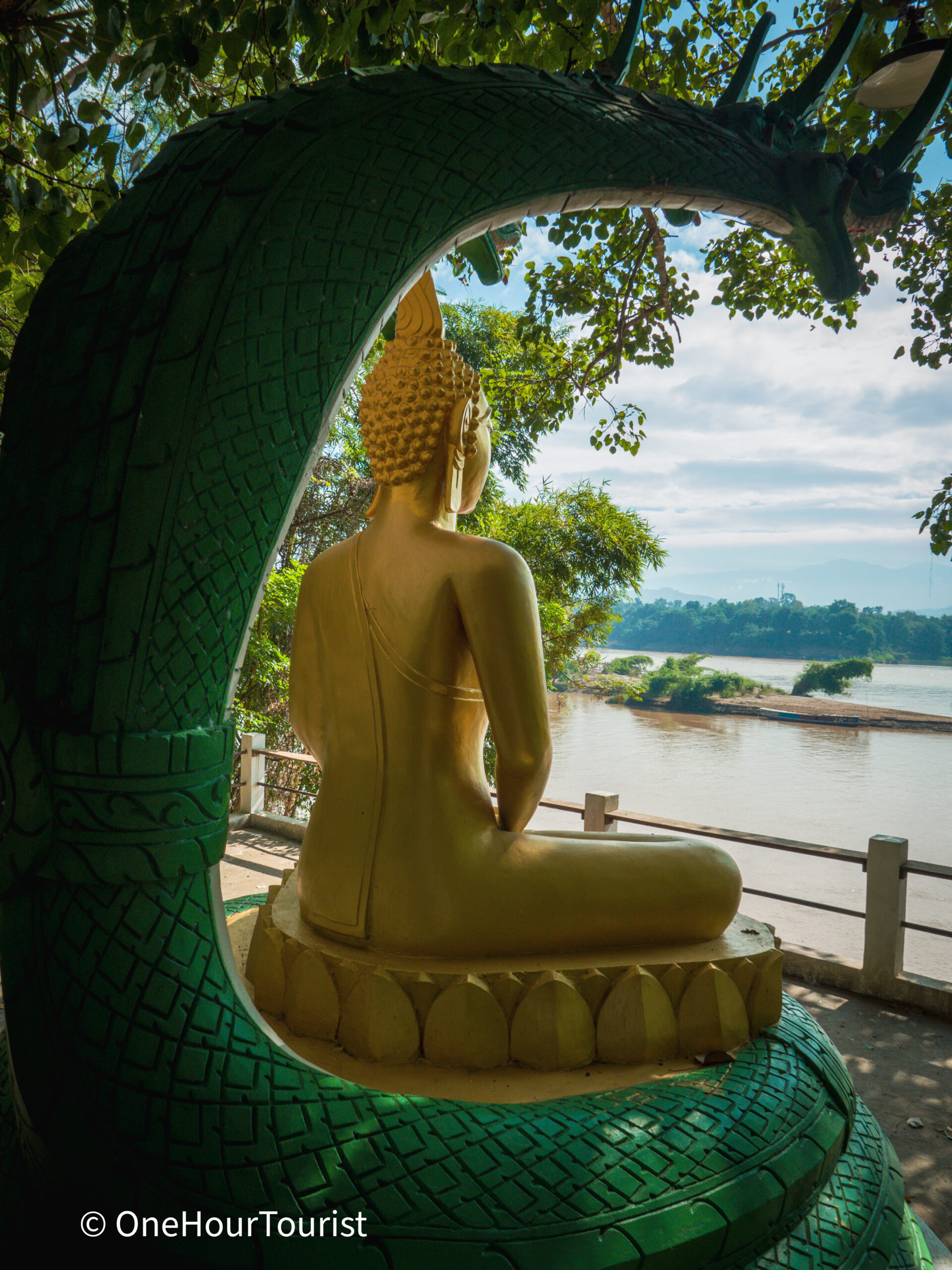 Chompet Luang Prabang Buddha watching over Mekong