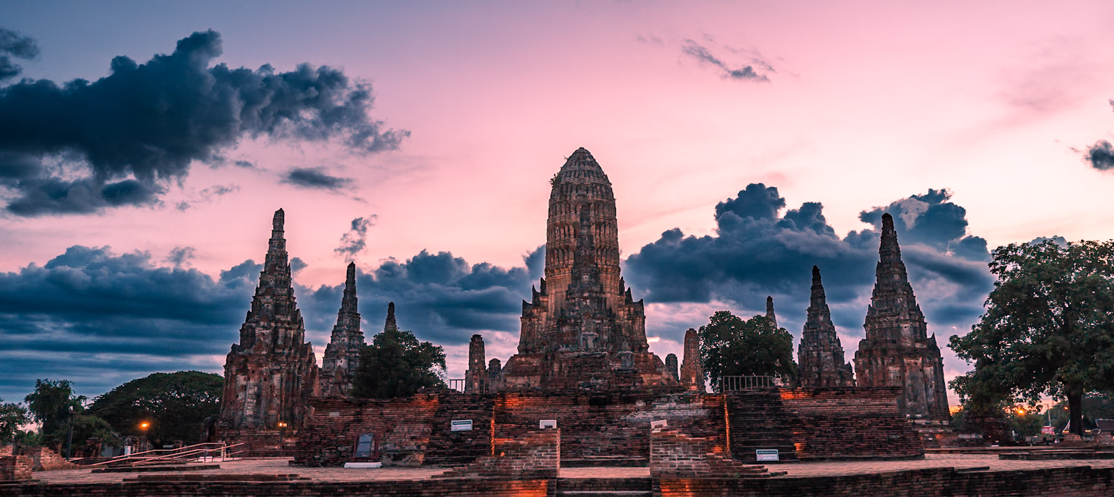 Ayutthaya temple sunrise