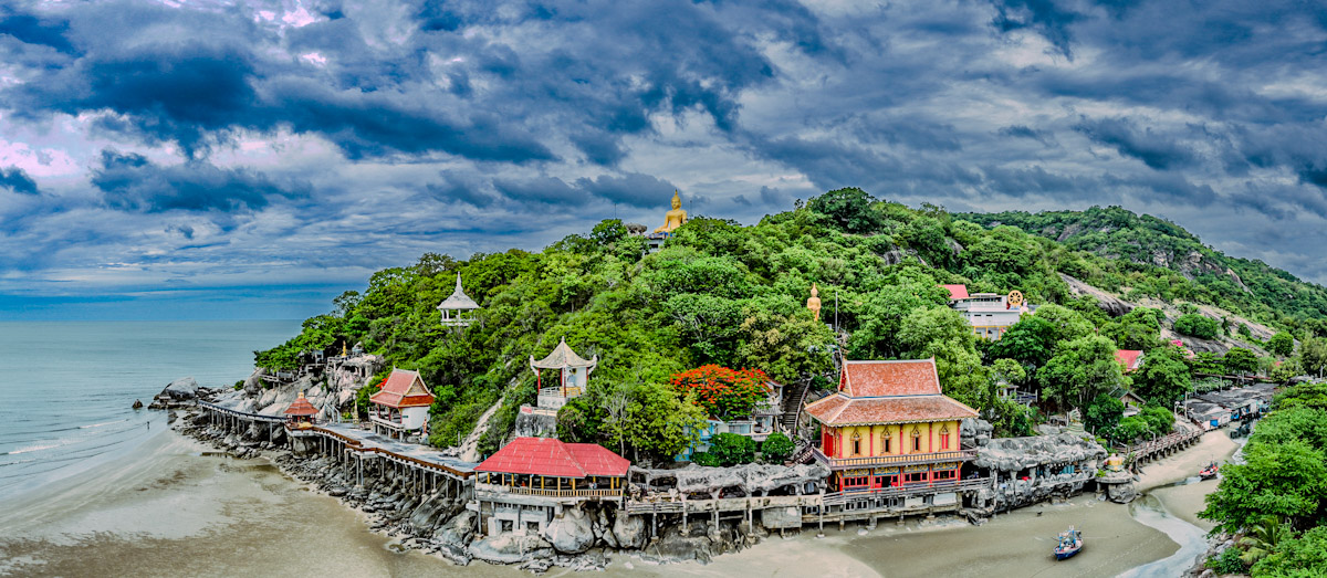 Hua Hin beach and temples
